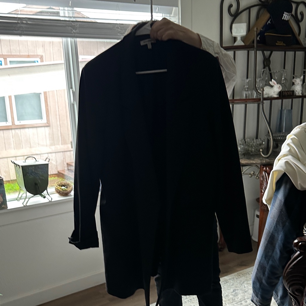 Good American Black Longline Blazer